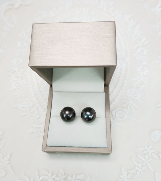 《限時》大溪地黑珍珠耳環