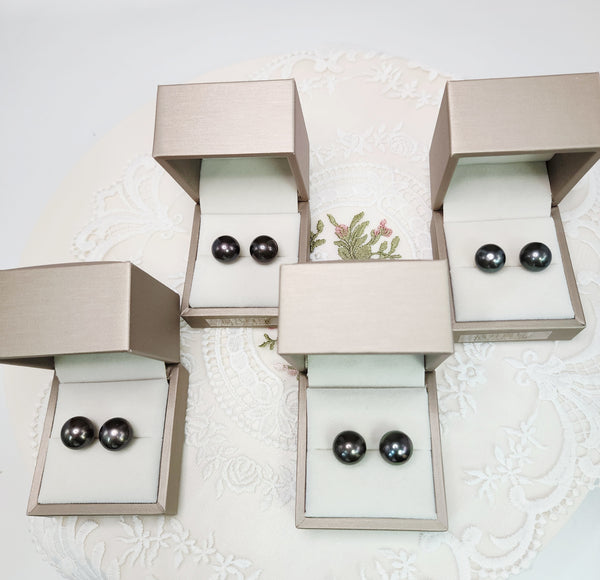 《限時》大溪地黑珍珠耳環