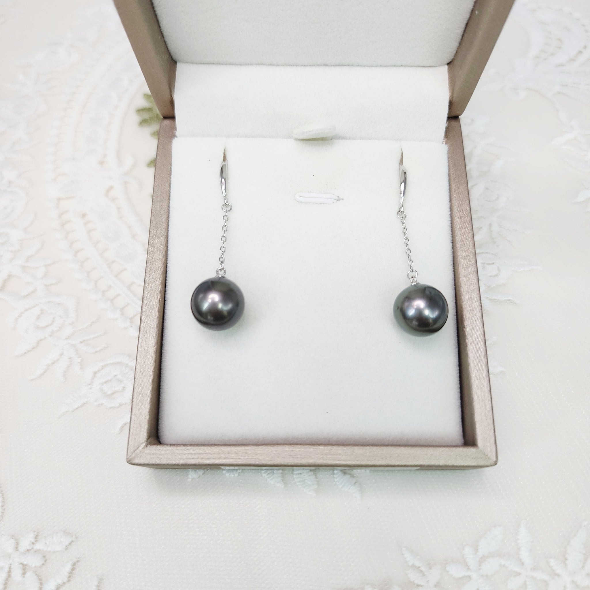 《限時》大溪地黑珍珠耳環