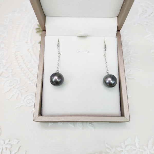 《限時》大溪地黑珍珠耳環