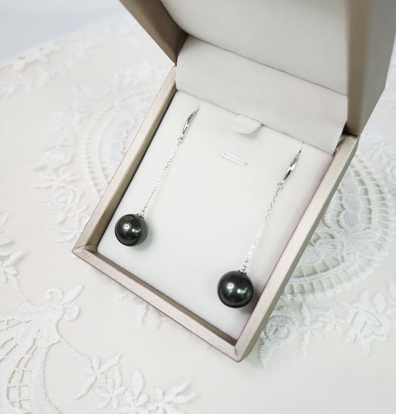 《限時》大溪地黑珍珠耳環