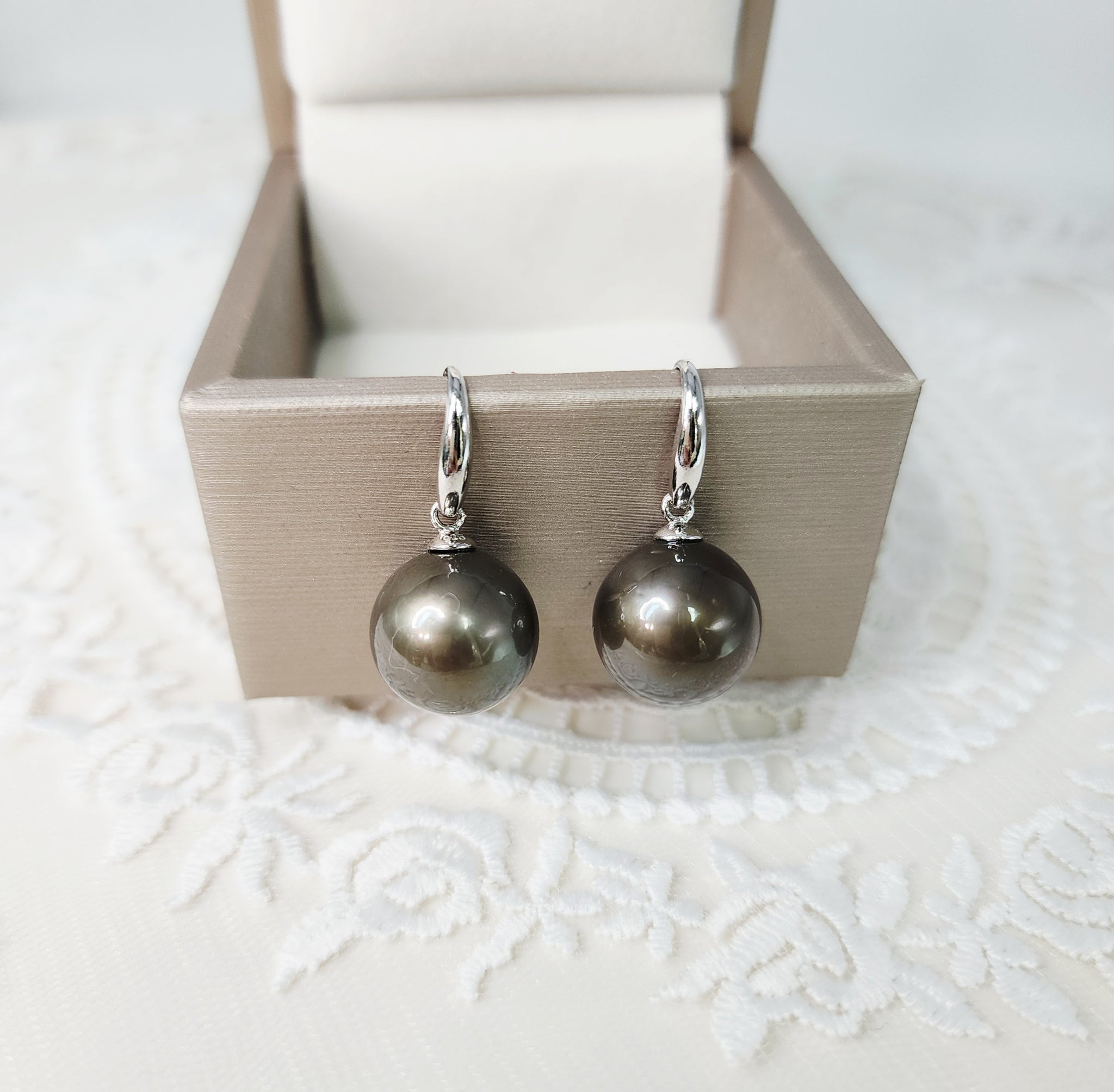 《限時》大溪地黑珍珠耳環