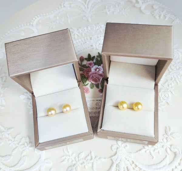 Champagne Gold South Sea Pearl Earrings