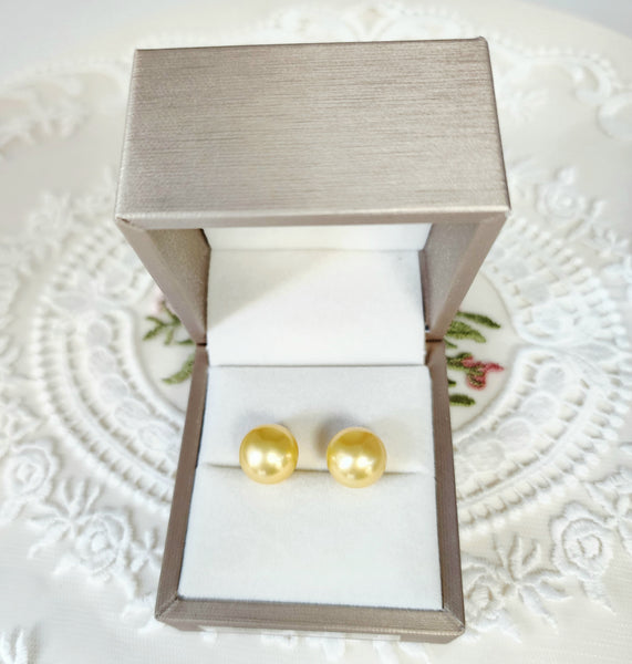 Champagne Gold South Sea Pearl Earrings