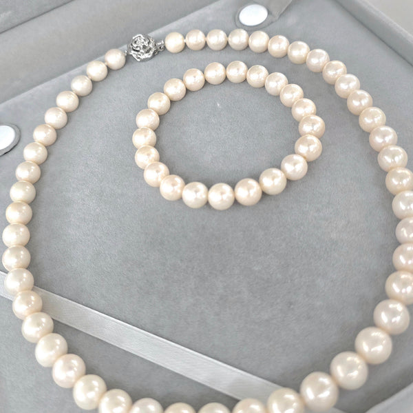 珍珠首飾禮盒套裝［手鏈 ＋ 項鍊］